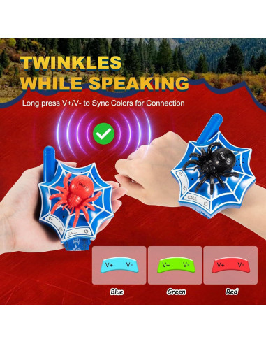 Walkie Talkies Araña AZYFEI - 1 km Alcance, 3 Canales