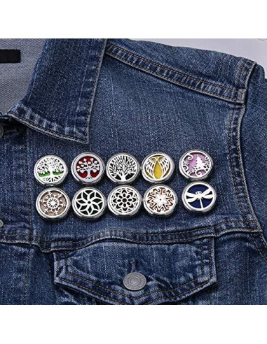 Difusor Personal de Aromaterapia Aromapin 22mm Acero Inoxidable