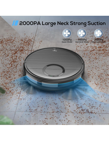 Aspiradora Robot MAMNV T7S 2 en 1 con Control Remoto 2000Pa