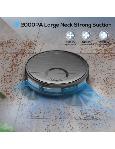 Aspiradora Robot MAMNV T7S 2 en 1 con Control Remoto 2000Pa