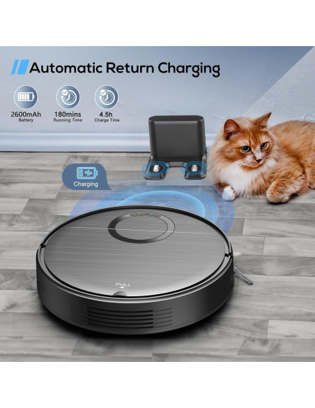 Aspiradora Robot MAMNV T7S 2 en 1 con Control Remoto 2000Pa