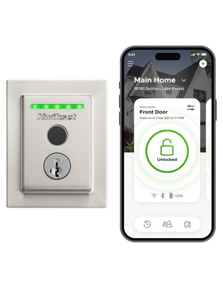 Cerradura Inteligente Kwikset Halo Touch Wi-Fi con Huella Cerradura Inteligente Kwikset Halo Touch Wi-Fi con Huella
