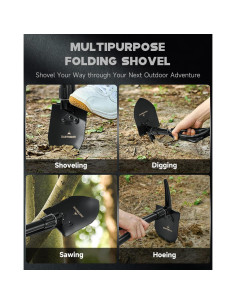 Pala Plegable DARTMOOR de Acero Carbono 0.67 kg Compacta 2