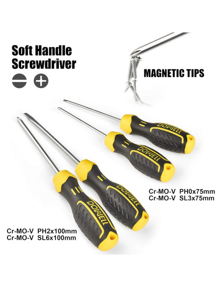 Juego de Herramientas DOWELL 62 Piezas Kit Multifuncional