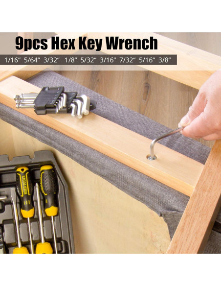 Juego de Herramientas DOWELL 62 Piezas Kit Multifuncional