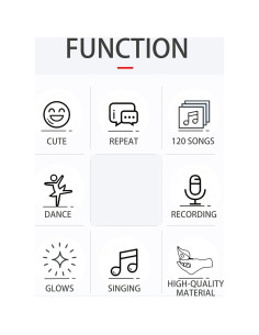 Juguete Cactus Hablante Keculf con LED y 120 Canciones 2