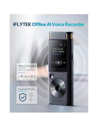 Grabadora de Voz Digital iFLYTEK con Transcripción AI 100g