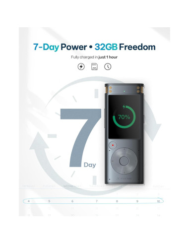 Grabadora de Voz Digital iFLYTEK con Transcripción AI 100g