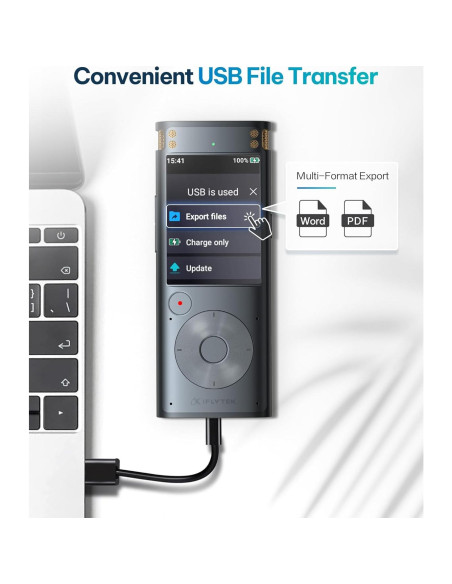 Grabadora de Voz Digital iFLYTEK con Transcripción AI 100g