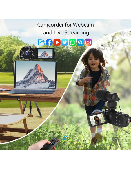 Cámara de Video MURAUX HDV01-8K 48MP 15FPS Zoom 18X Cámara de Video MURAUX HDV01-8K 48MP 15FPS Zoom 18X