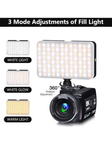 Cámara de Video MURAUX HDV01-8K 48MP 15FPS Zoom 18X