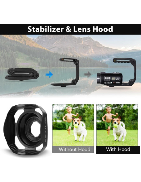 Cámara de Video MURAUX HDV01-8K 48MP 15FPS Zoom 18X Cámara de Video MURAUX HDV01-8K 48MP 15FPS Zoom 18X