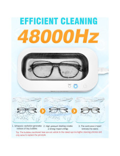 Limpiador Ultrasónico de Joyas Gisaae 350ml 48kHz 2 Modos 2