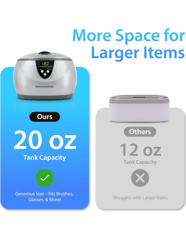 Limpiador Ultrasónico Magnasonic MGUC500 - 600ml, 5 Modos