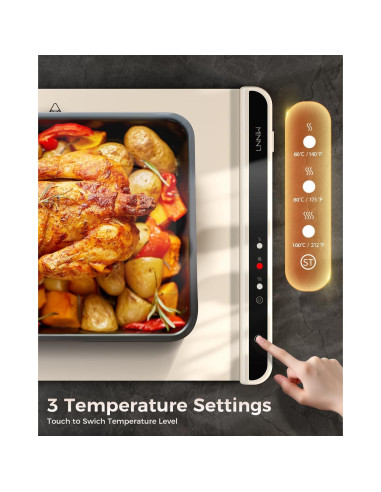 Alfombrilla Calentadora LNNIW 66x38 cm con Temporizador