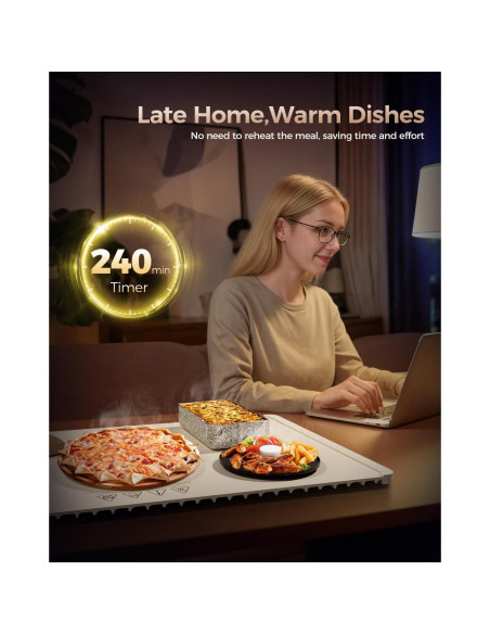 Alfombrilla Calentadora LNNIW 66x38 cm con Temporizador