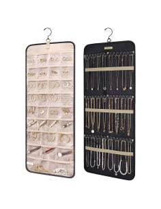 Organizador de Joyería Colgante BAGSMART Doble Cara Negro