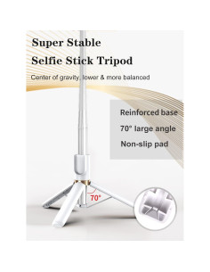 Trípode para Selfie Yeaki KH5S con Luz LED y Control Remoto 2