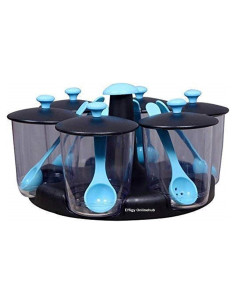 Contenedor de Especias G&D con 6 Frascos Transparentes 25,4cm