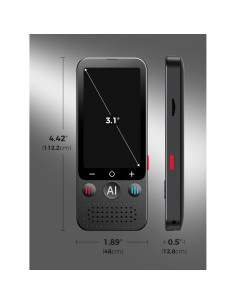 Traductor de Idiomas Think Buddy - 139 Idiomas, Pantalla 3.1" 2