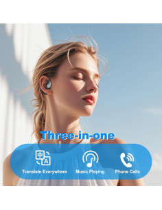 Auriculares Traductores AI Mrryiio M95 3 en 1 Negro 2