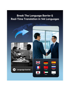 Auriculares Traductores AI NUPLEA Q16Pro Negro 144 Idiomas 2