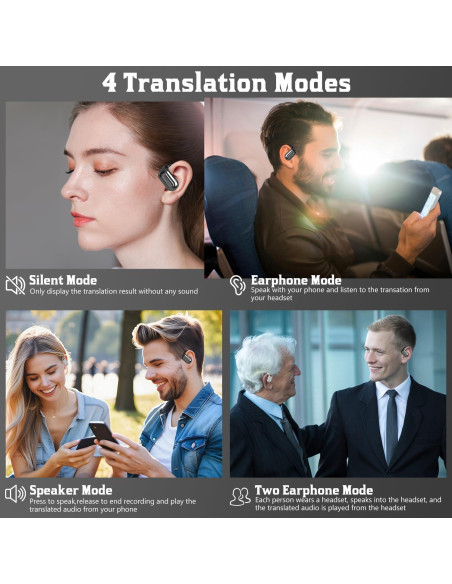 Auriculares Traductores Bluetooth LinTsing 011, 144 Idiomas