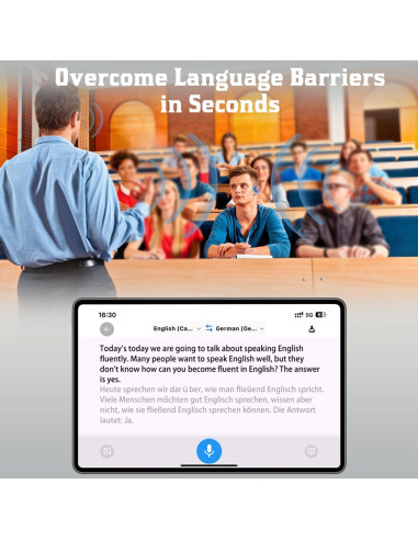 Auriculares Traductores Bluetooth LinTsing 011, 144 Idiomas