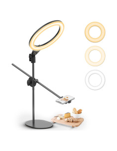 Soporte de Luz de Anillo ULANZI 10" con Brazo Ajustable