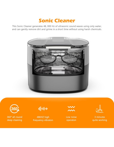 Limpiador Ultrasónico KECOOLKE 750ml con Temporizador Digital