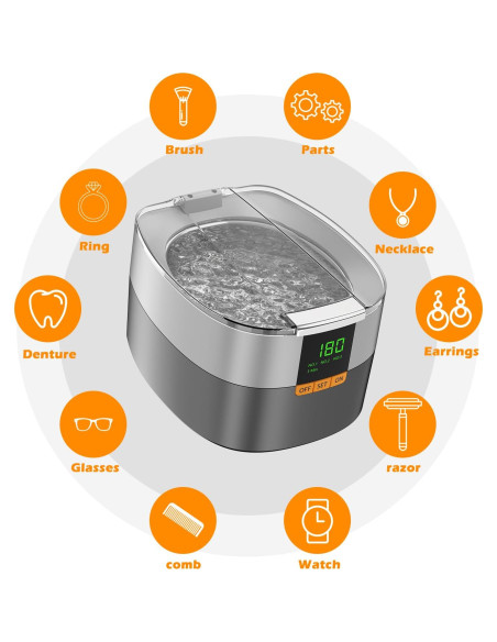 Limpiador Ultrasónico KECOOLKE 750ml con Temporizador Digital