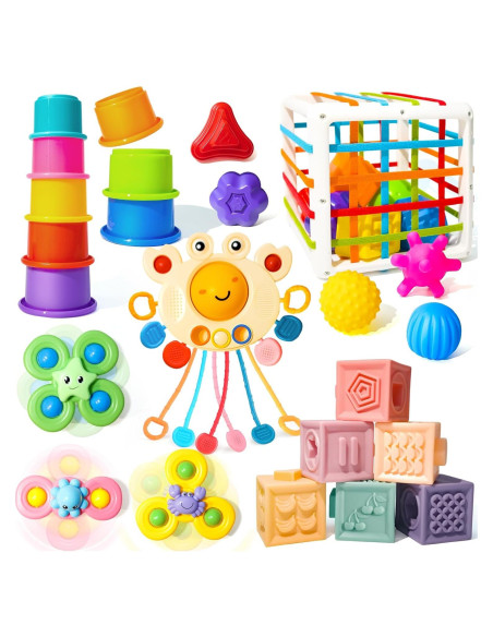 Juguetes Montessori para Bebés Smallzi 6 en 1 Desarrollo 0-4 Años