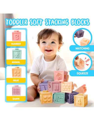 Juguetes Montessori para Bebés Smallzi 6 en 1 Desarrollo 0-4 Años