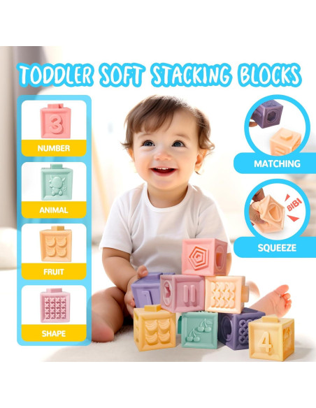 Juguetes Montessori para Bebés Smallzi 6 en 1 Desarrollo 0-4 Años