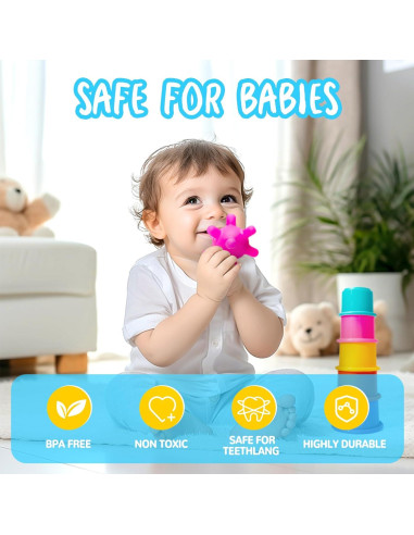 Juguetes Montessori para Bebés Smallzi 6 en 1 Desarrollo 0-4 Años