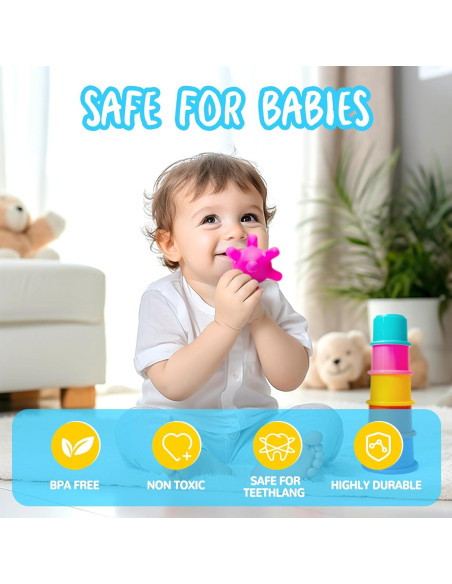 Juguetes Montessori para Bebés Smallzi 6 en 1 Desarrollo 0-4 Años