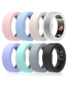 Paquete de 8 fundas de silicona para anillos Oura y Galaxy