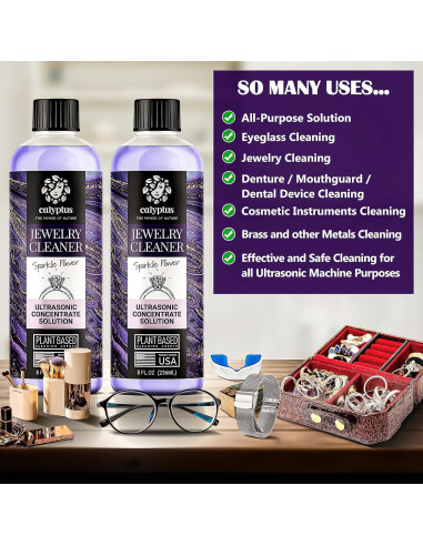 Calyptus Solución Concentrada Limpieza Ultrasónica 2x8oz