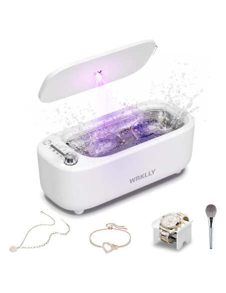 Limpiador Ultrasónico de Joyas WRKLLY 50kHz 0.69kg Acero Inox