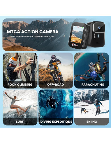 Cámara de acción Asika S2 4K Ultra HD a prueba de agua