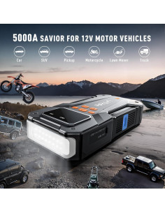 Arrancador de Salto UTRAI JS-20 5000A con Compresor 12V 2