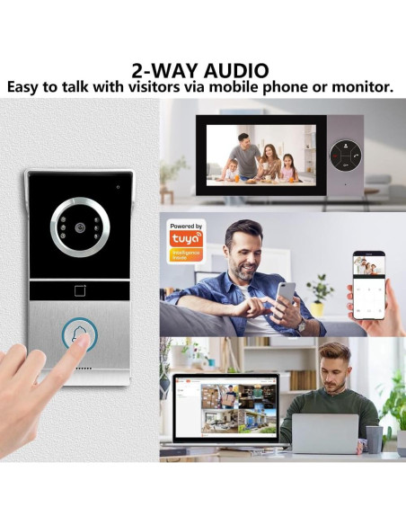 Videoportero Xavhal 1080P con Monitor 7" y WiFi