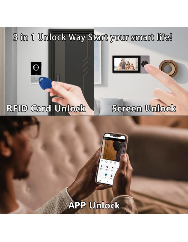 Videoportero Xavhal 1080P con Monitor 7" y WiFi