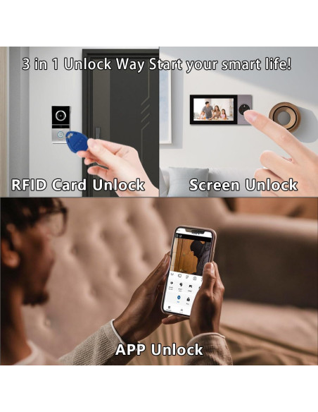 Videoportero Xavhal 1080P con Monitor 7" y WiFi