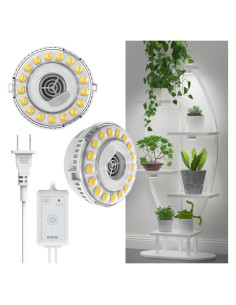 Luz de Crecimiento LED SANSI Puck 10W con Temporizador 4-12H