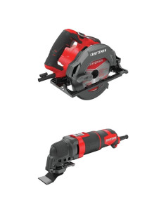 Sierra Circular Craftsman 18.4 cm 15A con Kit 14 Piezas