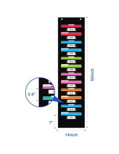 Organizador de Pared REGELETO 12 Bolsillos Oxford 127x35.6cm 2