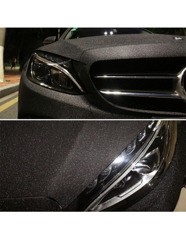 Vinilo Adhesivo Mate LZLRUN 30.48x152.4cm Negro Decorativo