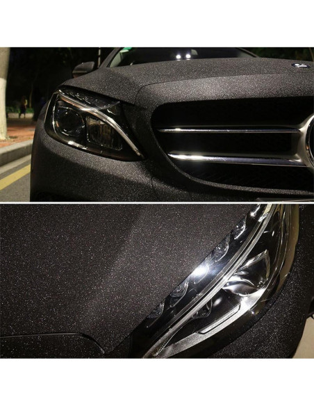 Vinilo Adhesivo Mate LZLRUN 30.48x152.4cm Negro Decorativo