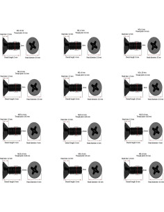 Kit de Tornillos para Laptop Eowpower 240 Piezas M2 M2.5 M3 2